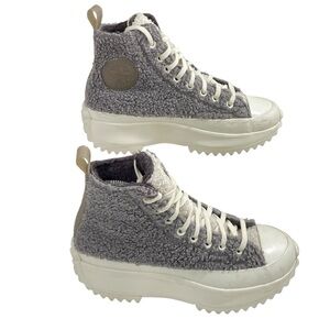 Converse Platform Run Star Hike Sherpa Vapor Mauve Sneakers‎ Women’s Size 8
